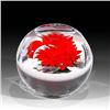 Image 2 : Rick Ayotte 2003 Miniature Red Dahlia Paperweight