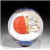 Image 1 : Satava 2004 Orange Ribbed Jellyfish Paperweight