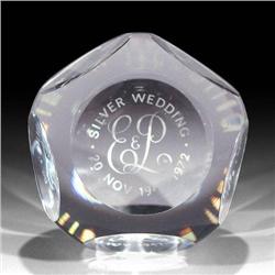 Whitefriars 1972 Royal Anniversary Paperweight