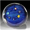 Image 1 : Viz Glass 2003 Millefiori & Dichroic Paperweight