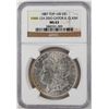 Image 1 : 1887 VAM-12A $1 Morgan Silver Dollar Coin NGC MS63 DDO Gator & Clash Top 100