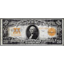 1922 $20 Gold Certificate Note