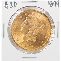 1899 $20 Liberty Head Double Eagle Gold Coin