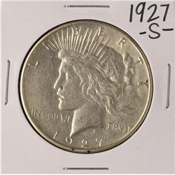 1927-S $1 Peace Silver Dollar Coin