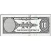 Image 2 : 1929 Ten Unit American Bank Note Test Note As Made Ink Smear ERROR