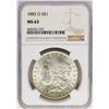 Image 1 : 1885-O $1 Morgan Silver Dollar Coin NGC MS63 Amazing Toning