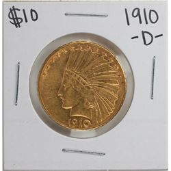 1910-D $10 Indian Head Eagle Gold Coin