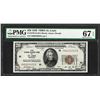 Image 1 : 1929 $20 Federal Reserve Note St. Louis Fr.1870-H PMG Superb Gem Unc 67EPQ