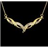 Image 1 : 10KT and 14KT Yellow Gold 0.50 ctw Diamond Necklace