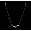 Image 2 : 10KT and 14KT Yellow Gold 0.50 ctw Diamond Necklace