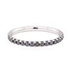 Image 1 : 14KT White Gold 1.00 ctw Black Diamond Eternity Ring
