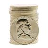 Image 1 : Roll of (20) Brilliant Uncirculated 1959 Franklin Half Dollar Coins