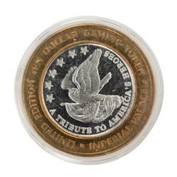 .999 Fine Silver Imperial Palace Las Vegas, Nevada $10 Limited Edition Gaming Token