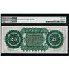 Image 2 : 1872 $20 State of South Carolina Obsolete Note PMG Gem Unc. 67EPQ Low Serial Number