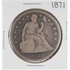 Image 1 : 1871 $1 Seated Liberty Silver Dollar Coin