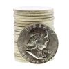 Image 1 : Roll of (20) Brilliant Uncirculated 1962-D Franklin Half Dollar Coins