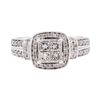 Image 2 : 14KT White Gold 1.03 ctw Diamond Wedding Ring