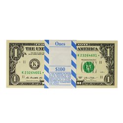 Pack of (100) Consecutive 2013 $1 Federal Reserve STAR Notes Dallas