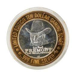 .999 Silver Sam Boyd's Fremont Las Vegas $10 Casino Limited Edition Gaming Token