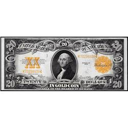 1922 $20 Gold Certificate Note Great Color