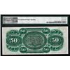 Image 2 : 1872 $50 State of South Carolina Obsolete Note PMG Superb Gem Unc. 67EPQ Low Serial