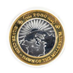 .999 Silver Silver Club Casino Sparks, NV $10 Limited Edition Casino Gaming Token
