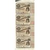 Image 1 : Uncut Sheet of (4) State of Louisiana Baby Bond Obsolete Notes