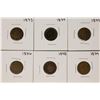 Image 1 : Set of 1873-1879 (No 1877) Indian Head Cent Coins