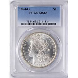 1884-O $1 Morgan Silver Dollar Coin PCGS MS63