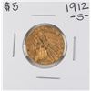 Image 1 : 1912-S $5 Indian Head Half Eagle Gold Coin