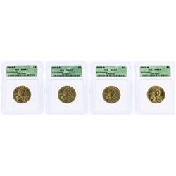 Lot of (4) 2003 Sacagawea Dollar Coins ICG MS67