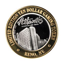 .999 Fine Silver Atlantis Casino & Resort Reno, NV $10 Limited Edition Gaming Token