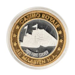 .999 Silver Casino Royale St. Maarten, N.A. $10 Limited Edition Gaming Token