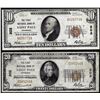 Image 1 : Set of 1929 $10/$20 Saint Paul, MN CH# 203 National Currency Notes