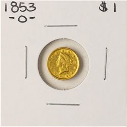 1853-O $1 Liberty Head Gold Dollar Coin