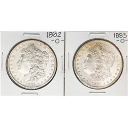 Lot of 1882-O & 1883-O $1 Morgan Silver Dollar Coins