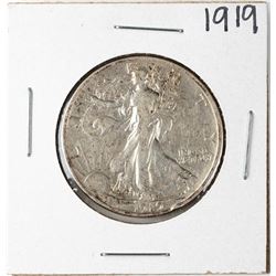 1919 Walking Liberty Half Dollar Coin