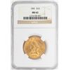 Image 1 : 1901 $10 Liberty Head Eagle Gold Coin NGC MS62