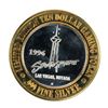 Image 2 : .999 Silver Stratosphere Las Vegas, NV $10 Casino Limited Edition Gaming Token