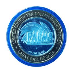 .999 Silver Palms Casino Las Vegas, NV $10 Casino Limited Edition Gaming Token