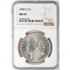 Image 1 : 1888-O $1 Morgan Silver Dollar Coin NGC MS63