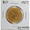 Image 1 : 1907 No Motto $10 Liberty Head Eagle Gold Coin