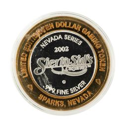 .999 Silver Sierra Sids Sparks, Nevada $10 Casino Limited Edition Gaming Token