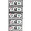 Image 1 : Lot of (5) 1976 $2 Federal Reserve Notes Dallas First Day Stamps