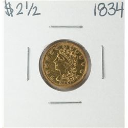 1834 $2 1/2 Classic Head Quarter Eagle Gold Coin