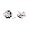 Image 2 : 14KT White Gold 1.00 ctw Diamond Stud Earrings