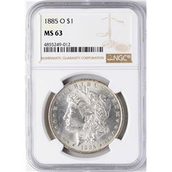 1885-O $1 Morgan Silver Dollar Coin NGC MS63