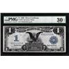Image 1 : 1899 $1 Black Eagle Silver Certificate Note Fr.236 PMG Very Fine 30EPQ
