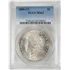Image 1 : 1880-CC $1 Morgan Silver Dollar Coin PCGS MS62