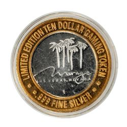.999 Fine Silver Mirage Las Vegas, Nevada $10 Limited Edition Gaming Token